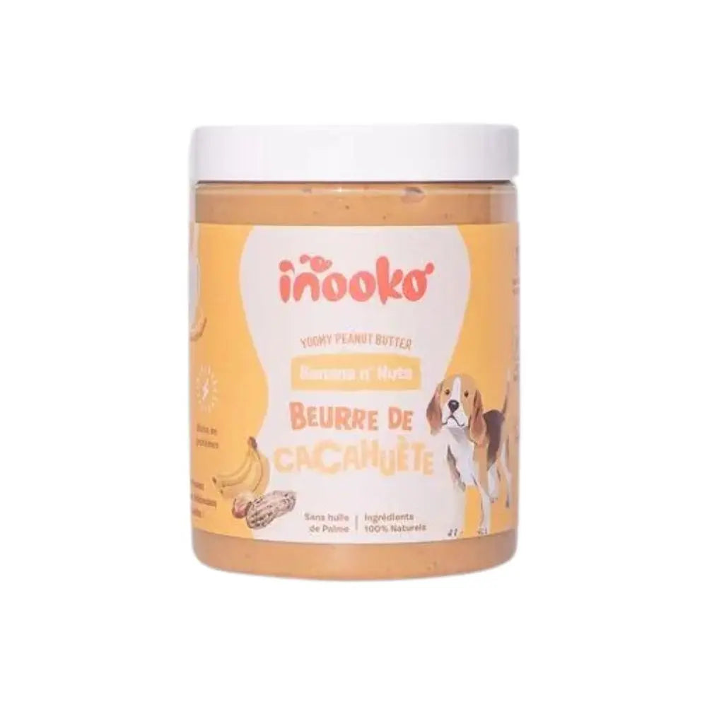 Erdnussbutter für Hunde – Banane und Leinsamen – Inooko Inooko