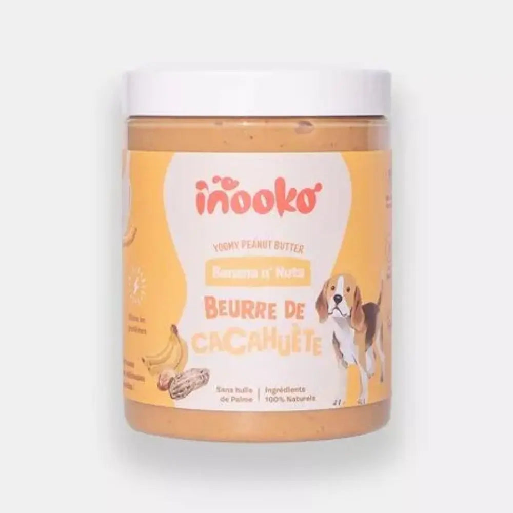 Erdnussbutter für Hunde – Banane und Leinsamen – Inooko Inooko
