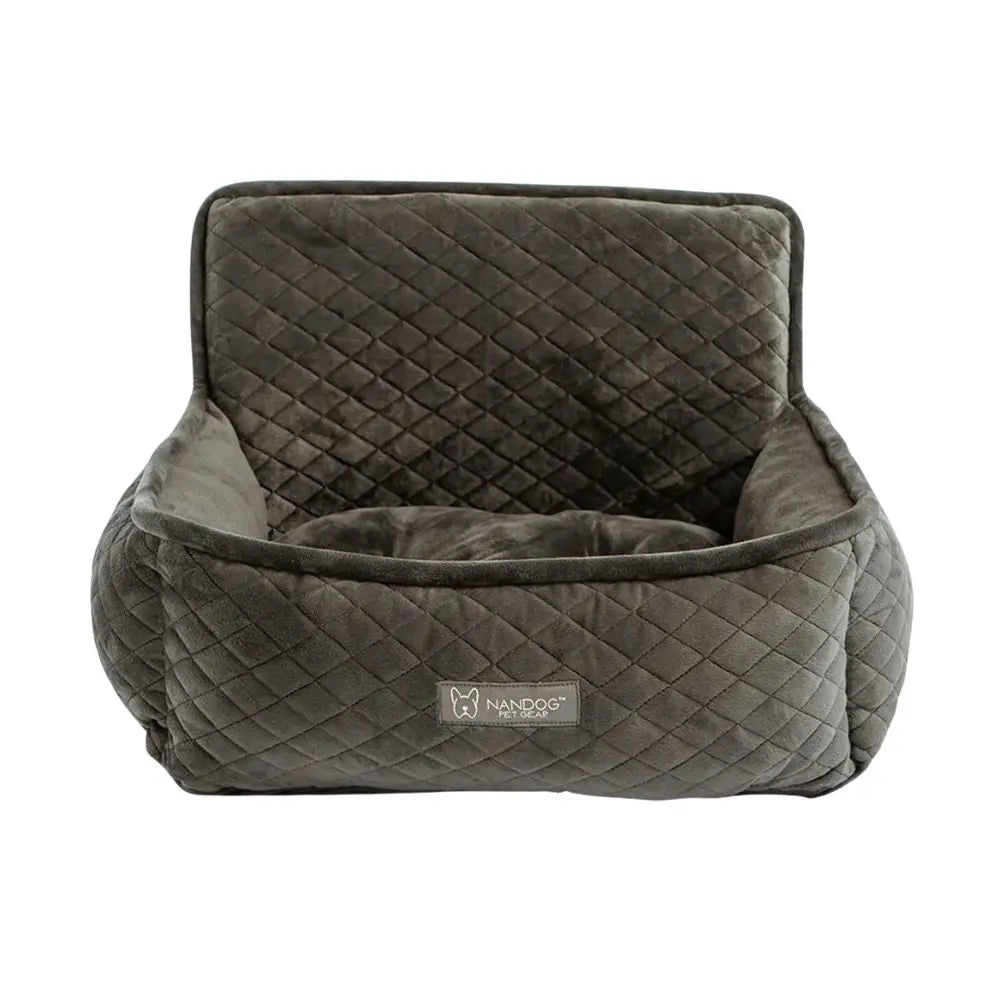 Dunkelgraues Hundeautositzbett - Nandog Pet Gear Nanodog Pet Gear